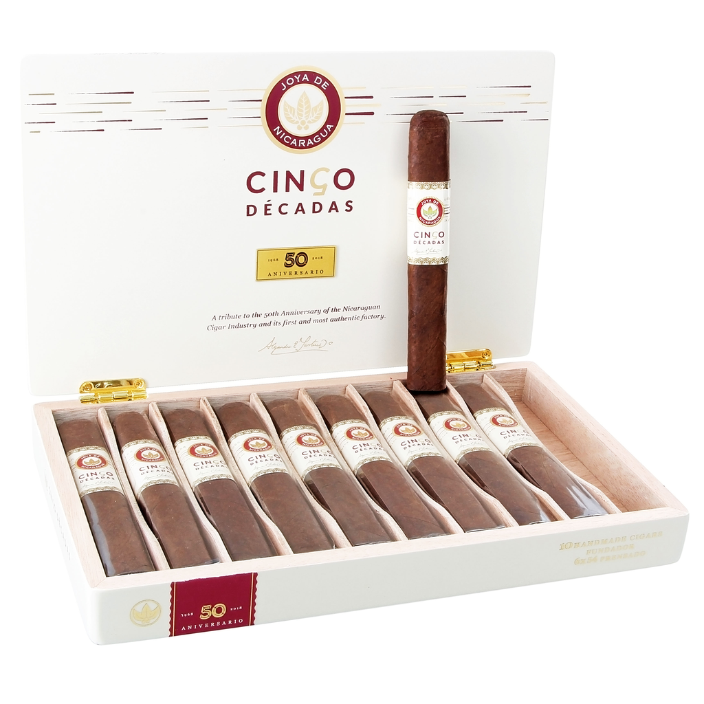 JOYA DE NICARAGUA CINCO DÉCADAS FUNDADOR 6 X 54 10 CIGARS