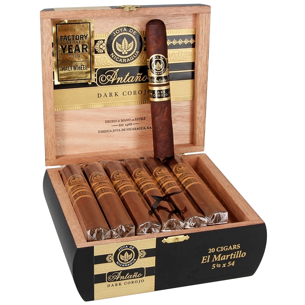 JOYA DE NICARAGUA ANTAÑO DARK COROJO EL MARTILLO 5 1/2 X 54 20 CIGARS