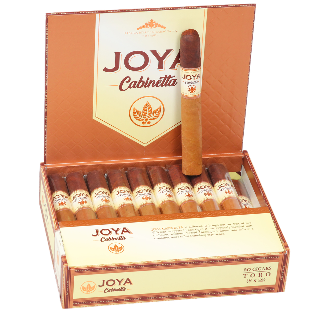 JOYA DE NICARAGUA JOYA CABINETTA TORO 6 X 52 20 CIGARS