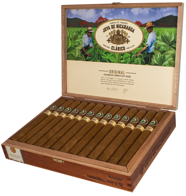 JOYA DE NICARAGUA CLÁSICO ORIGINAL CHURCHILL 6 7/8 X 48 25 CIGARS