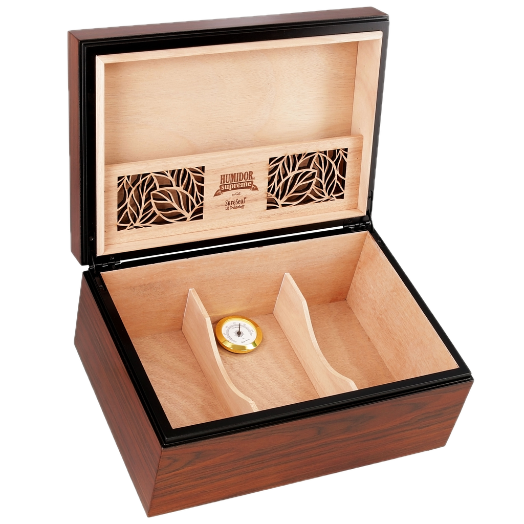 [HS-700ROS-BOV] HUMIDOR SUPREME DANE, 56-100 CIGAR CAPACITY HUMIDOR, ROSEWOOD