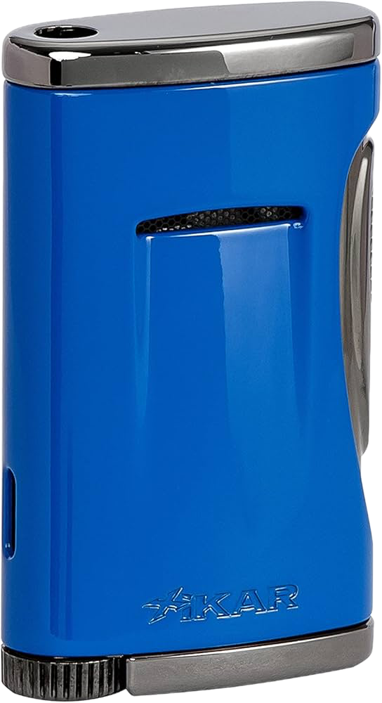 [XI-541BL] XIDRIS SINGLE LIGHTER, COBALT BLUE