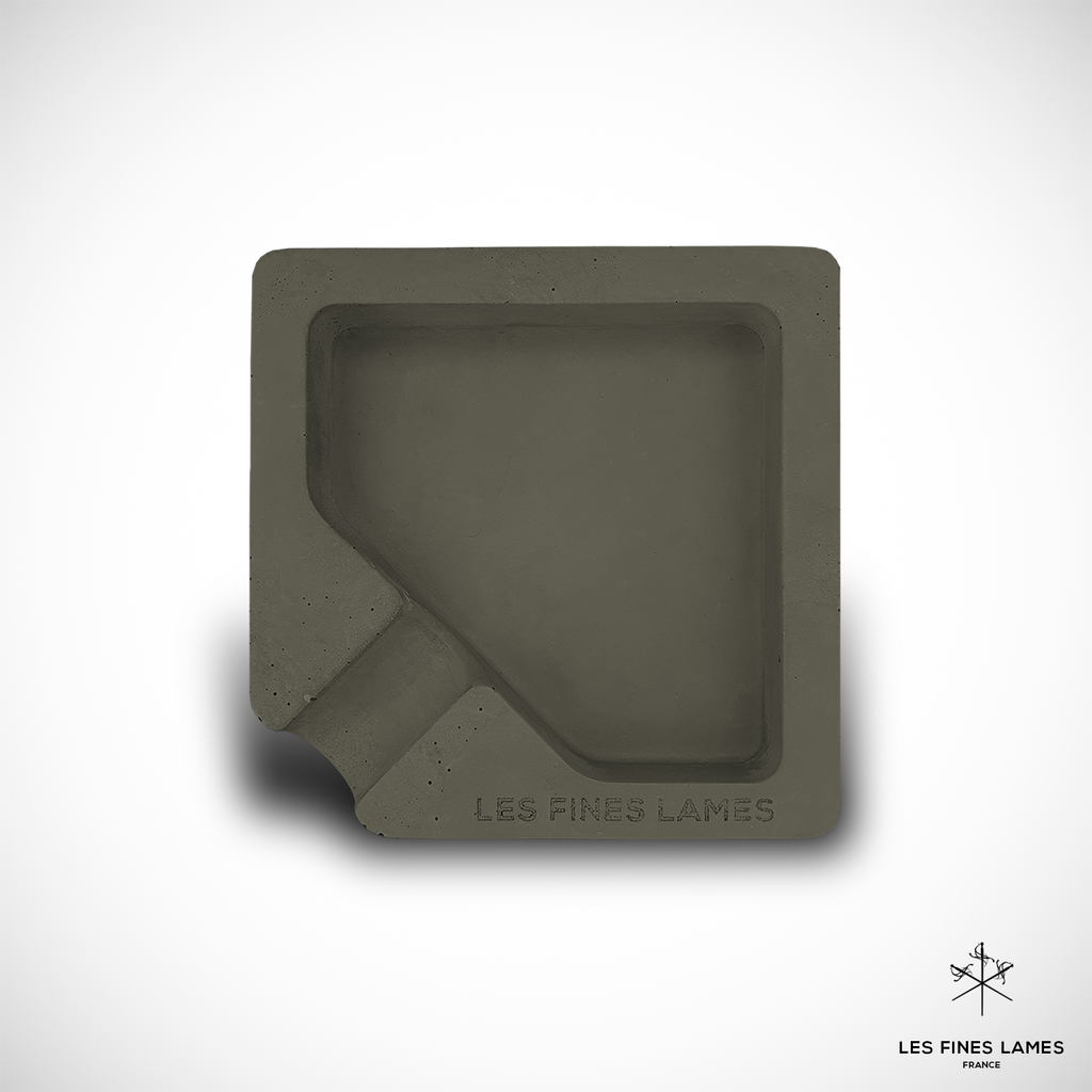 [AS0607013] ASHTRAY SINGLE OLIVE GREEN 