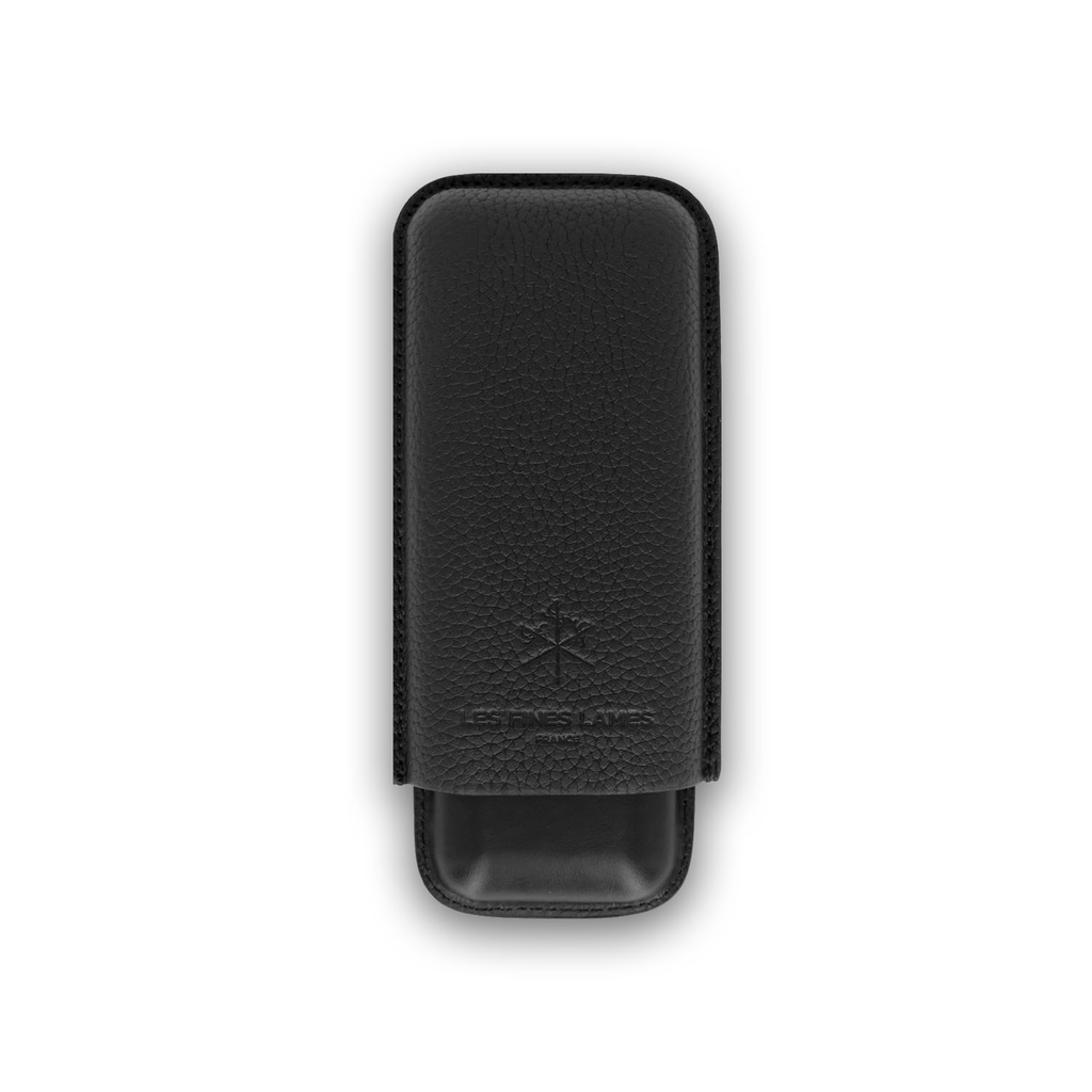 [CA7008001] CIGAR CASE CIGAR CASE - DUO BLACK PEBBLE LEATHER  