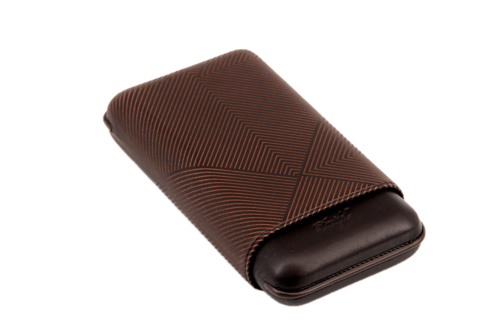 DAV Case XL-3 leather brown leaf 