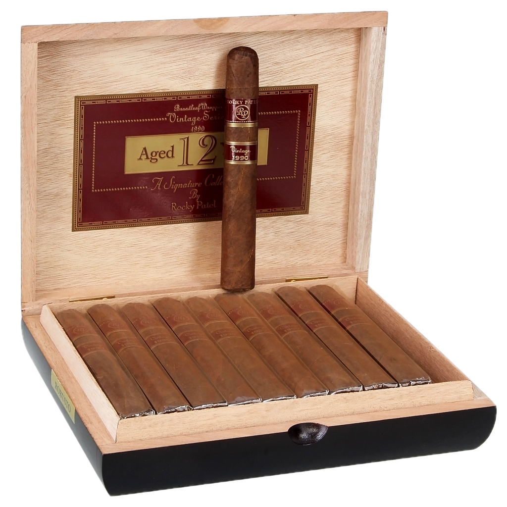 ROCKY PATEL VINTAGE SERIES 1990 - 12 YEAR AGED BROADLEAF WRAPPER ROBUSTO 20 CIGARS