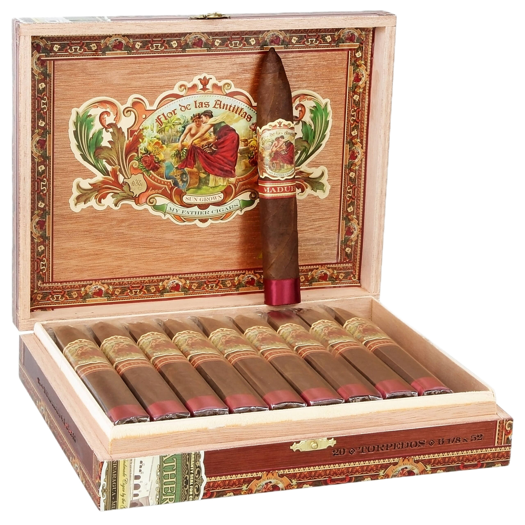 FLOR DE LAS ANTILLAS MADURO TORPEDO 6 1/8X52 20 CIGARS