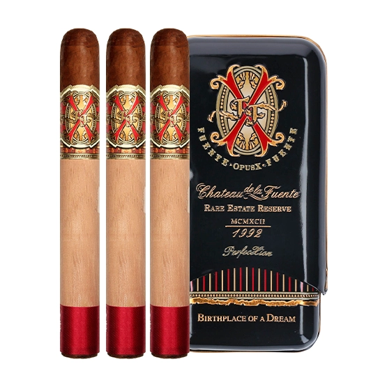 ARTURO FUENTE OPUX OXO OSCURO ORO RESERVA D'CHÂTEAU 3 CIGARS