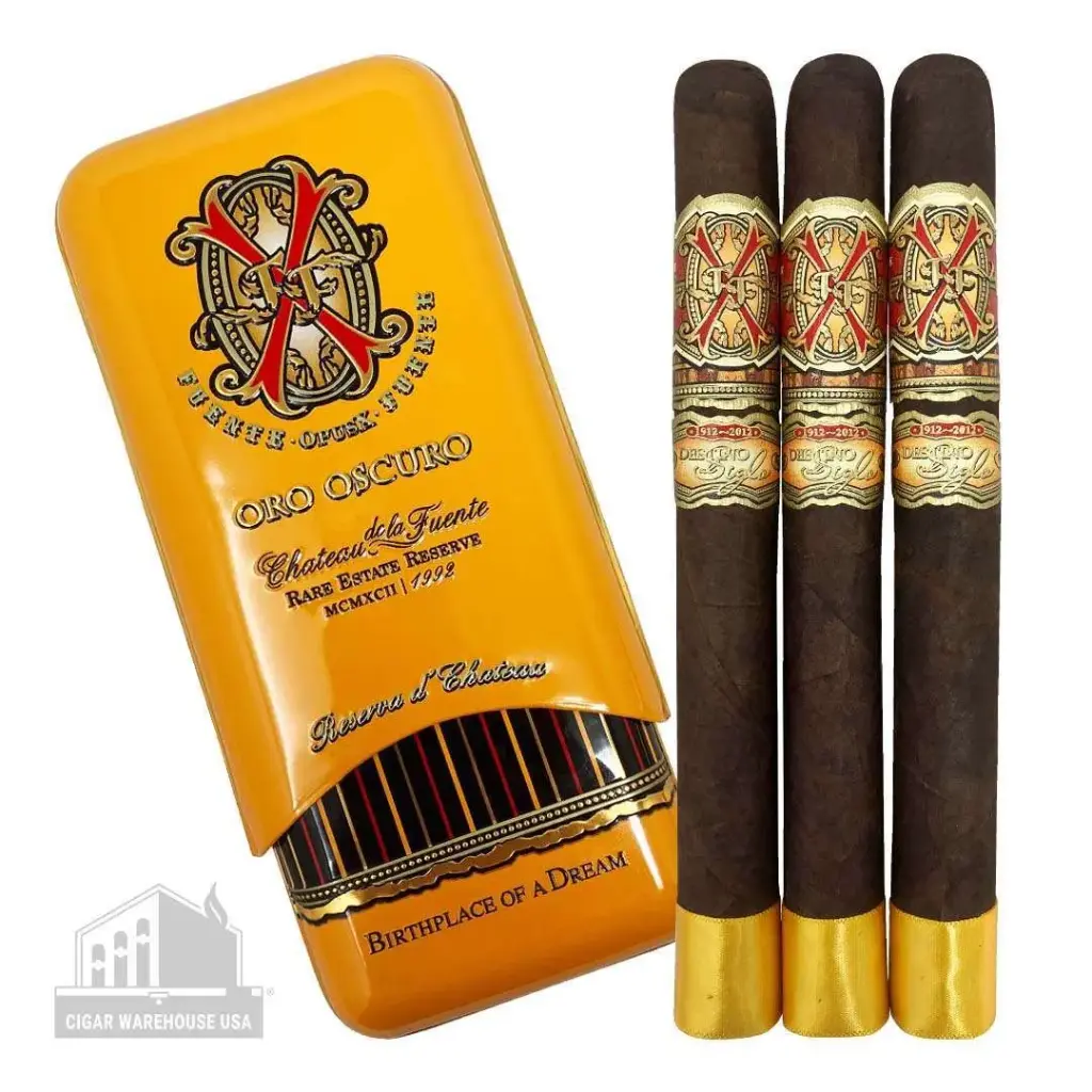 ARTURO FUENTE OPUX OXO OSCURO ORO ROBUSTO 3 CIGARS
