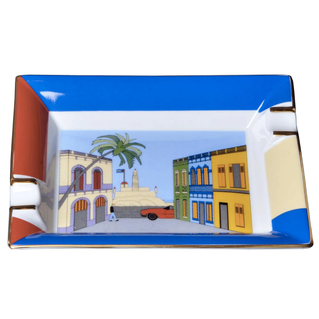 ELIE BLEU - CASA CUBANA COLLECTION PORCELAIN ASHTRAY
