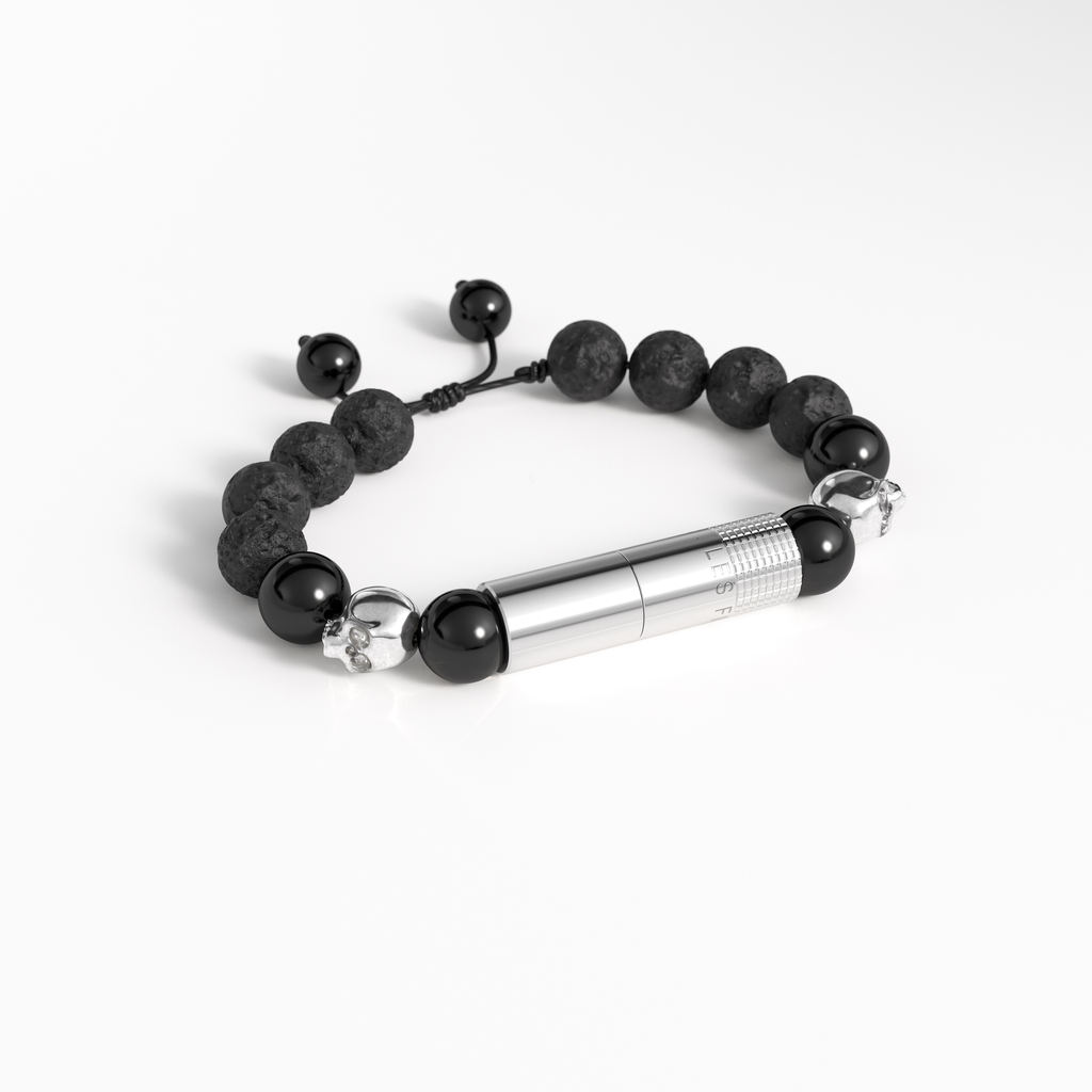 [BP3127009] PUNCH BRACELET - VOLCANO SKULL