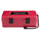 [XI-210RDXI] 10 CIGAR TRAVEL HUMIDOR, RED XIKAR LABEL (CASE OF 6)