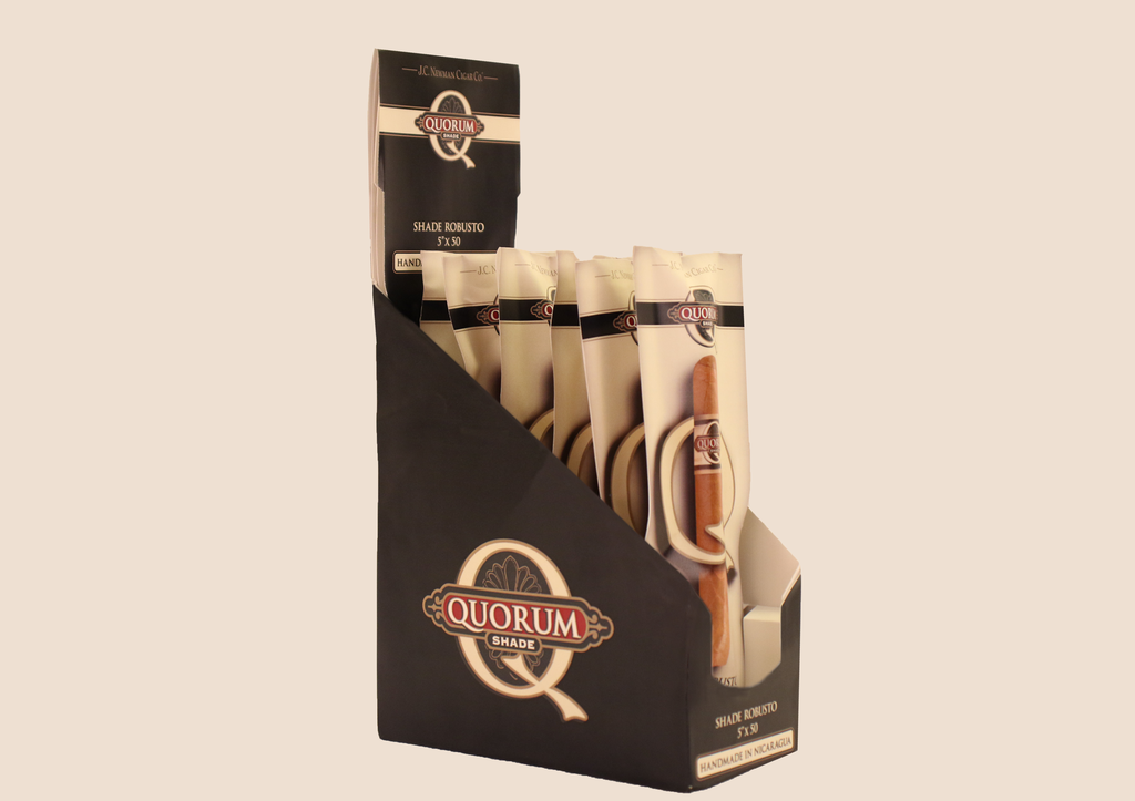 QUORUM ROBUSTO SHADE SINGLE PACK DISPLAY OF 6 CIGARS