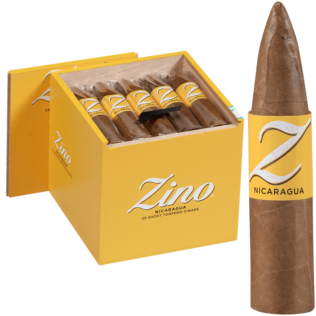 ZINO NICARAGUA SHORT TORPEDO 25 CIGARS