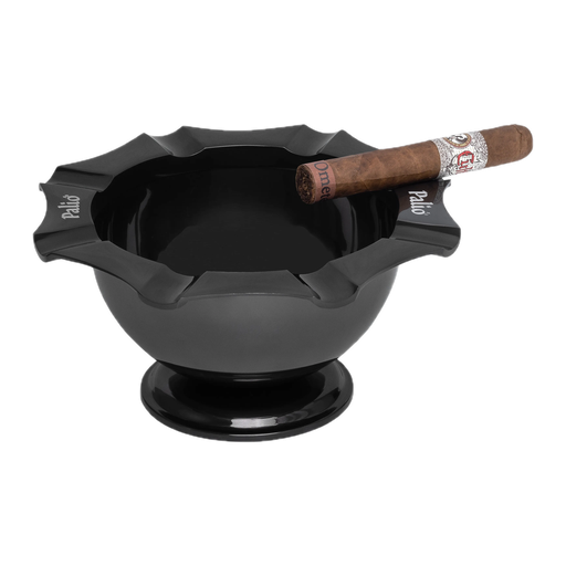 [AS036] [PAL-CA-100BN] PALIÓ TAZZA ASHTRAY, BLACK NICKEL