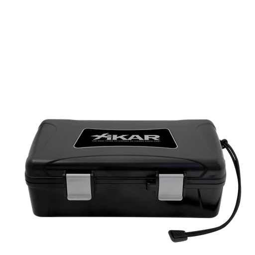 [HD103] [XI-210] 10 CT TRAVEL HUMIDOR NO LABEL, BLACK (CASE OF 6)