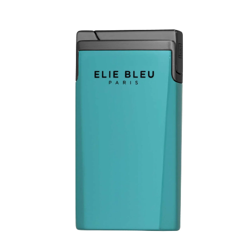 [LI076] J-15 CIGAR JET FLAME LIGHTER TEAL LACQUER GUNMETAL