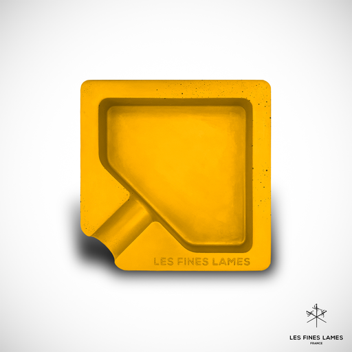 [AS058] [AS0607011] ASHTRAY SINGLE YELLOW 