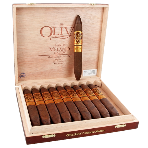[OS010] OLIVA SERIE V MELANIO MADURO FIGURADO  6-1/2X52 10 CIGARS